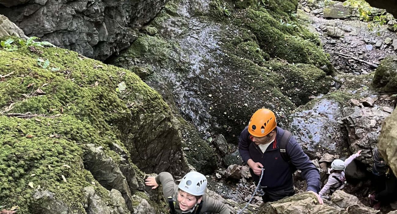 scrambling in barbon Ghyll